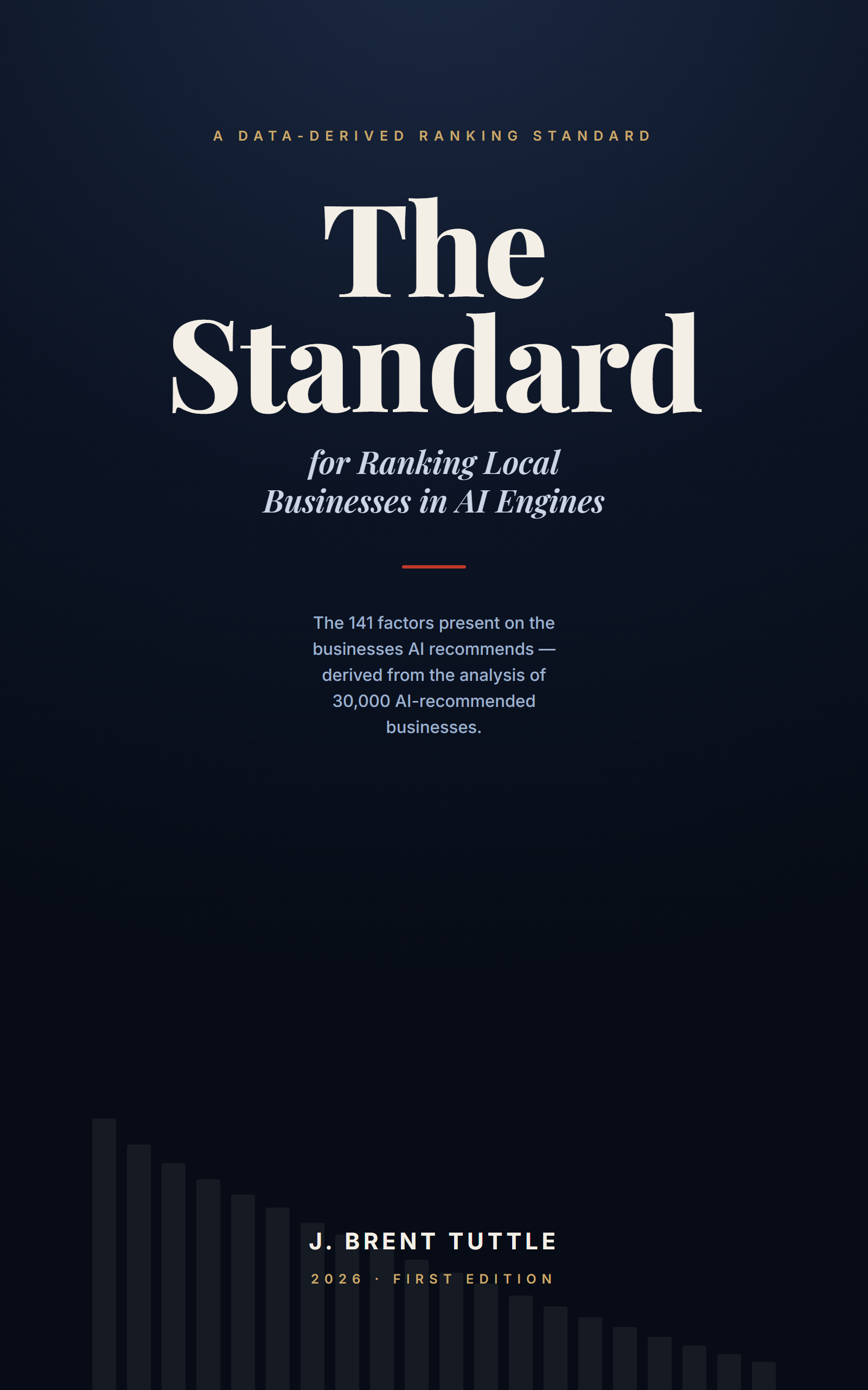 The Standard for Ranking Local Businesses in AI Engines — book cover